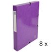 3130632599263-Exacompta Iderama - 8 Boîtes de classement - dos 40 mm - violet-P_400010607_1-0