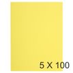 Exacompta Flash - 5 Paquets de 100 Chemises - 220 gr - canari