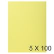 3288583481059-Exacompta Super 160 - 5 Paquets de 100 Chemises 1 rabat - 160 gr - jaune canari-P_400010901_1-0