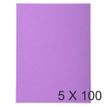 Exacompta Forever - 5 Paquets de 100 Chemises - 220 gr - lilas