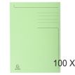 Exacompta Forever - 100 Chemises imprimées format folio - 280 gr - vert pré