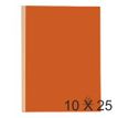 Exacompta Forever - 10 Paquets de 25 Chemises dos toilé - 320 gr - orange