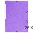 Exacompta - 25 Chemises à rabats maxi capacity - violet