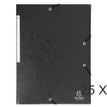 Exacompta - 25 Chemises à rabats maxi capacity - noir