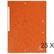 Exacompta - 25 Chemises à rabats maxi capacity - orange