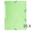 Exacompta - 25 Chemises à rabats maxi capacity - vert tilleul
