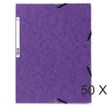 3130638555089-Exacompta - 50 Chemises à 3 rabats - A4 - violet-P_400011092_1-0