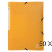 Exacompta Opak - 50 Chemises à 3 rabats polypro - A4 - jaune