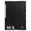3130632550813-Exacompta - 50 Chemises à 3 rabats polypro - A4 - noir opaque-P_400011120_1-0
