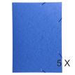 3130633595073-Exacompta - 5 Chemises à 3 rabats - A3 - bleu-P_400011151_1-0