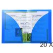 3130632039622-Exacompta - 20 Chemises double poche polypro semi rigide - A4/A3 - bleu-P_400011225_2-0
