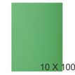 Exacompta Rock"s - 10 Paquets de 100 Sous-chemises - 80 gr - vert sapin