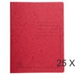 Exacompta - 25 Chemises de classement à ressort - rouge