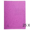 Exacompta - 25 Chemises de classement à ressort - rose