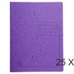 Exacompta - 25 Chemises de classement à ressort - violet