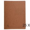 Exacompta - 25 Chemises de classement à ressort - tabac
