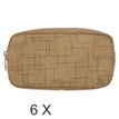 3130632176709-Exacompta Eterneco - 6 Trousses business washable paper - brun motifs géométriques-P_400011318_1-0