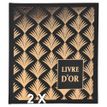 3130631095124-Exacompta Palmyre - 2 Livres d'or 21 x 19 cm - 140 pages - noir palmier-P_400011327_3-0