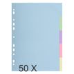3130631016051-Exacompta - Pack de 50 intercalaires 5 positions - A4 - couleurs pastels assorties-P_400011537_1-0