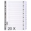 5016196203854-Exacompta - Pack de 20 intercalaires 15 positions numériques - A4 - blanc - touches plast-P_400011593_1-0