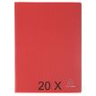 Exacompta Opak - 20 Porte vues - 40 vues - A4 - rouge