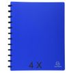 Exacompta - 4 Porte vues à pochettes amovibles - 60 vues - A4 - bleu foncé