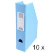 Exacompta - 10 Porte-revues polypro - dos 70 mm - couleurs assorties - livrés à plat