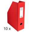 Exacompta - 10 Porte-revues polypro - dos 100 mm - rouge - livrés à plat