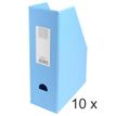 Exacompta - 10 Porte-revues polypro - dos 100 mm - couleurs assorties - livrés à plat
