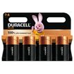 5000394142039-DURACELL 100% Plus - 4 piles alcalines - D LR20--0