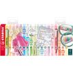 4006381565998-STABILO swing cool Fashion Edition by Marina Hoermanseder - Chevalet de 18 surligneurs - couleurs assor--0
