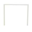 0404000120667-Bureau simple IRIS - L120 cm - Plan de départ - Pieds blanc - plateau imitation Merisier-P_400012066_2-1