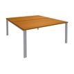 0404000121633-Bureau Bench IRIS - L120 cm - Plan de départ - Pieds aluminium - plateau imitation Merisi-P_400012163_1-0