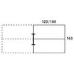 0404000122265-Bureau Bench IRIS - L140 cm - Plan suivant - Pieds blanc - plateau imitation Erable-P_400012226_2-4