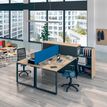 0404000122562-Bureau droit LOFTER - L80 cm - Plateau imitation Hêtre - pied Carbone-P_400012256_4-1