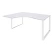 0404000123514-Bureau compact LOFTER - L180 cm - Retour à gauche - Plateau Blanc - pied Blanc - (pied de renfort obligat-P_400012351_1-0