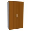0404000124177-Armoire haute IRIS - H180 x L80 x P47 - 2 portes - Corps aluminium - Dessus et portes imit-P_400012417_1-0