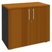 0404000124467-Armoire basse EXPRIM/LOFTER - H72 x L80 x P47 - 2 portes - Corps Anthracite - Dessus et po-P_400012446_1-0