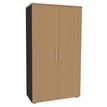 0404000124566-Armoire haute EXPRIM/LOFTER/LEVEL - H180 x L80 x P47 - 2 portes - Corps Anthracite - Dessu-P_400012456_1-0