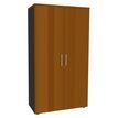 -Armoire haute EXPRIM/LOFTER - H180 x L80 x P47 - 2 portes - Corps Anthracite - Dessus et portes imitati-P_400012458_1-0