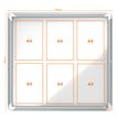 5028252064040-Nobo - Vitrine extérieure - 6 feuilles A4 - Surface magnétique - porte battante - 70,8 x 66,7 x 4,3 c--1