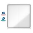 Nobo - Vitrine d'affichage - 12 feuilles A4 - surface magnetique - porte coulissante - 92,2 x 96,7 x 6,3 cm