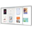 5028252063838-Nobo - Vitrine d'affichage - 27 feuilles A4 - surface magnetique - porte coulissante - 199,7 x 96,7 x 6--1
