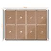 5028252611480-Nobo - Vitrine d'affichage - 8 feuilles A4 - surface liege - porte battante - 92,3 x 66,7 x 4,3 cm--2