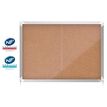 Nobo - Vitrine d'affichage - 8 feuilles A4 - surface liege - porte coulissante - 92,2 x 66,5 x 6,3 cm