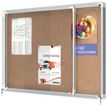 5028252611534-Nobo - Vitrine d'affichage - 8 feuilles A4 - surface liege - porte coulissante - 92,2 x 66,5 x 6,3 cm--1