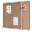 5028252611541-Nobo - Vitrine d'affichage - 15 feuilles A4 - surface liege - porte coulissante - 113,7 x 96,7 x 6,3 cm--1