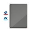 Nobo - Vitrine d'affichage - 9 feuilles A4 - surface en feutre gris - porte battante - 70,8 x 96,9 x 4,3 cm
