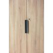 3483601088795-Armoire haute ARCADE -  L81 x H184 x P45 - 2 portes - chêne/anthracite-P_400013553_3-2