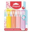 3154147425466-Maped Fluo Peps Pastel - Pack de 4 surligneurs - couleurs pastels assorties-P_400013626_4-1